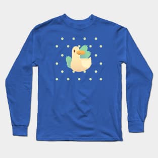 a little Duck in the nature being cute Long Sleeve T-Shirt